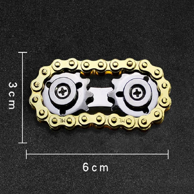 Sprockets Flywheel Fingertip Gyro Chains Metal Toys Anti Stress Figets Spinner Popite Antistress Spiner Simpl Dimmer Bicycle DIY 3