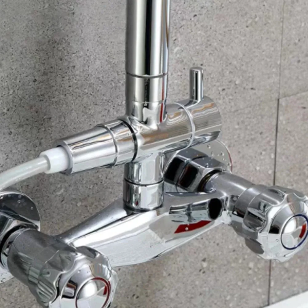 Shower Diverter 3-Way Diverter Valve Splitter Nozzle Switch Rustproof Polished 1-Point 2-Cnnector Converter diverter valve,faucet valve,shower head diverter valve
