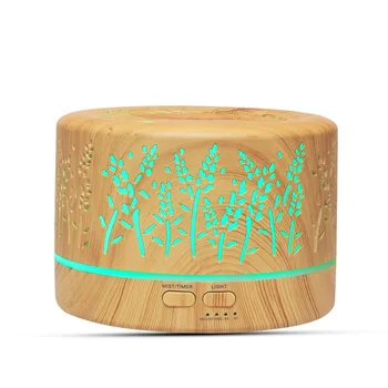 

700ml Aroma Diffuser Aromatherapy Wood Grain Essential Oil Diffuser Ultrasonic Cool Mist Air Humidifier for Office Home