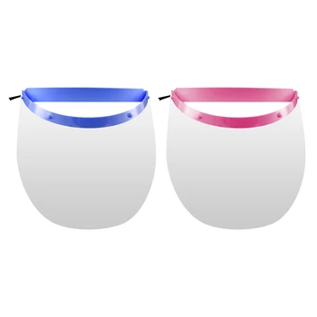 

2pcs Useful Face Protective Mask Transparent Face Guard Oil-Proof Cooking Face Shield For Home Kitchen