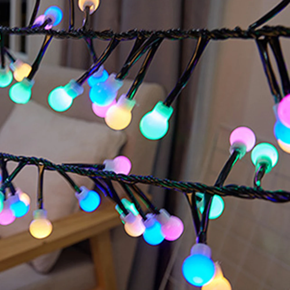 3M200LED шар маленькая лампочка Рождественская гирлянда ЕС вилка 220 В гирлянда для спальни Сказочный свет наружная Свадебная вечеринка украшение
