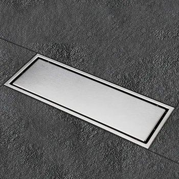 

Promotion! Floor Drains Stainless Steel Linear Shower Floor Drains Tile Insert Drain Channel for Bathroom Kitchen Waste Grate Ba