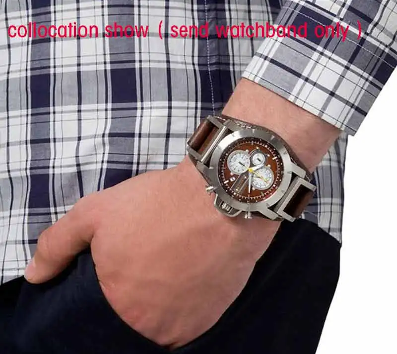 Натуральная кожа для Fossil JR1157 часы группа аксессуары Винтажный стиль ремешок с высоким количеством соединение из нержавеющей стали 24 мм