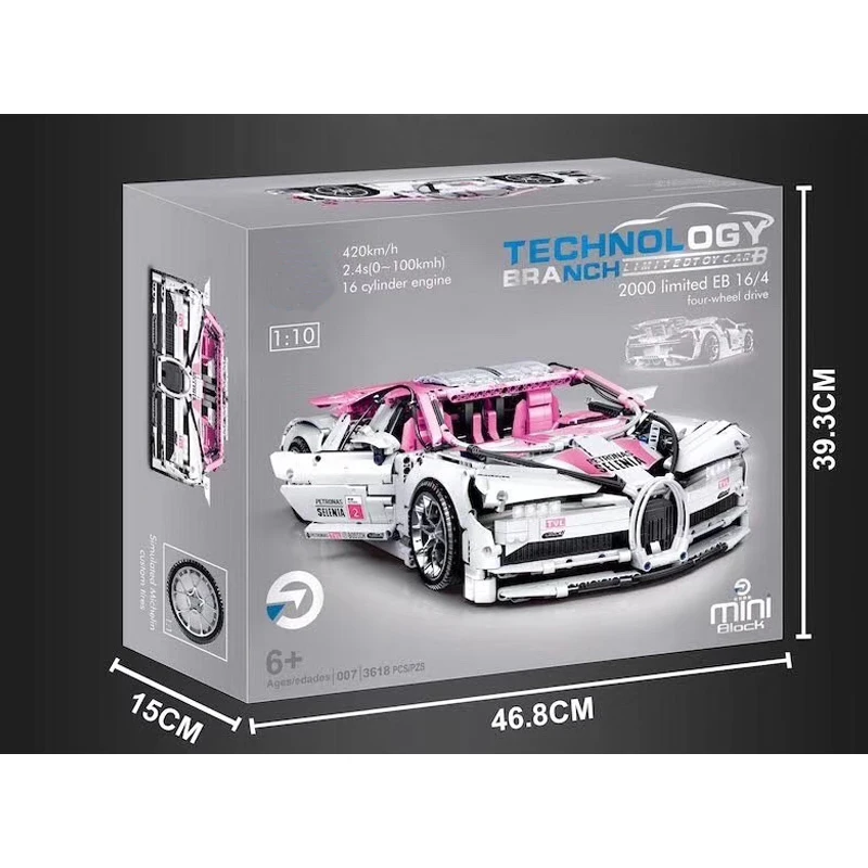 20086 Technic Car серия Supercar Bugattis модель строительные блоки Наборы кубиков детские игрушки совместимы с новой 42083 сборкой подарки