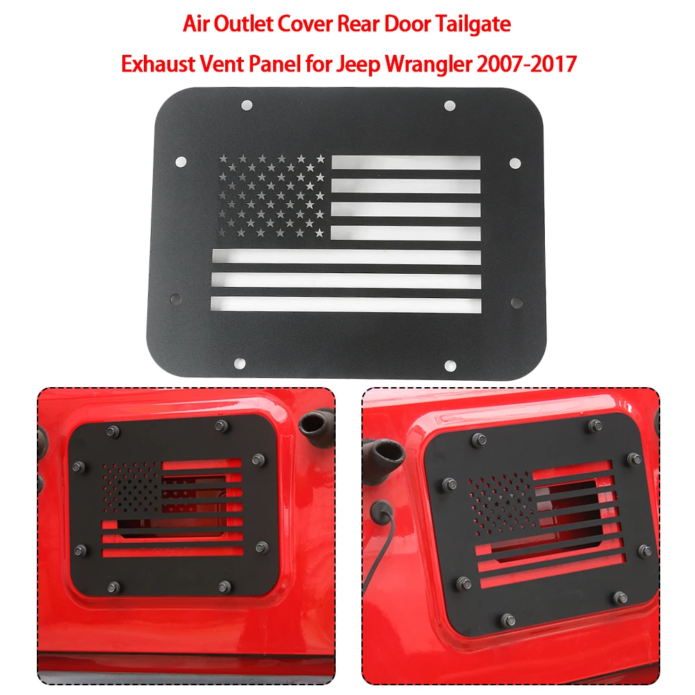 Air Outlet Cover Rear Door Tailgate Exhaust Vent Panel for Jeep Wrangler 2007-2017 | Автомобили и мотоциклы