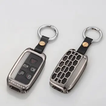 

Remote Key Case Shell Holder Aluminum Alloy Keychain For Land Rover Discovery Sport Range Rover Sport Evoque for Jaguar