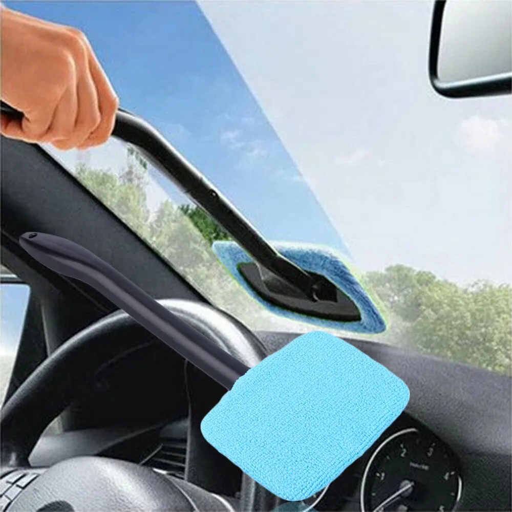 Blue/Green Windshield Easy Cleaner Microfiber Auto Window Cleaner Clean Hard-To-Reach Windows for Car Home Hot Drop Shipping