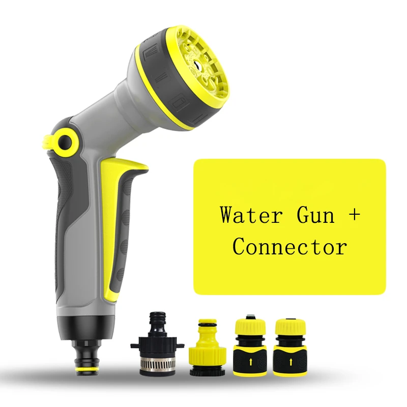 Water Gun Connector Multifunctional Car Wash High Pressure Spray Gun Garden Soft Water Pipe Water Gun Hose Sprayer Car Washing Tools Garden Watering - Цвет: Water Gun Connector