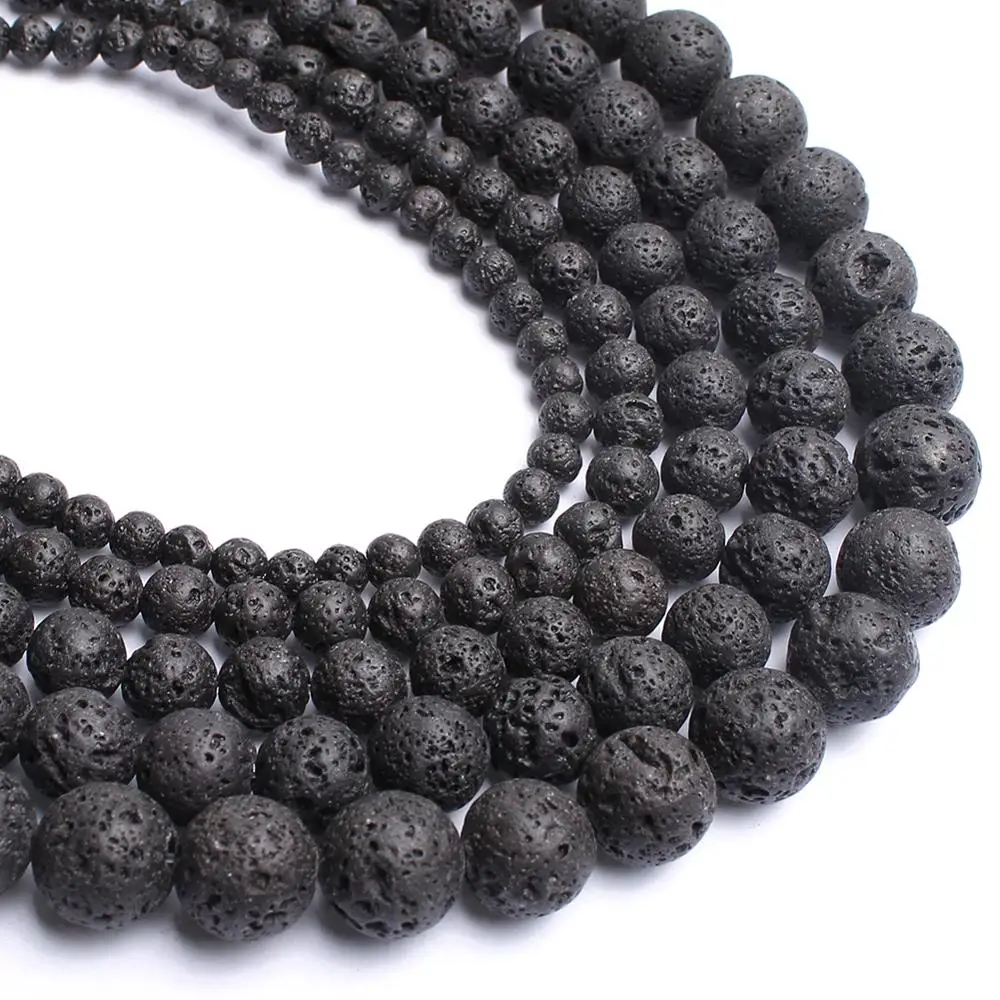 Natural Lava Stone Beads 6