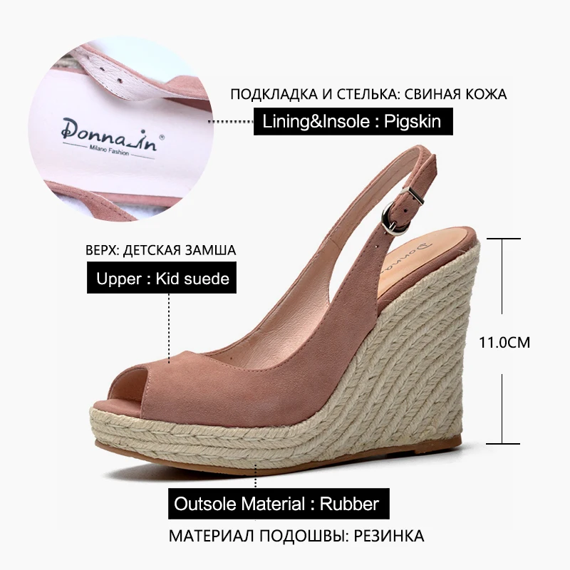 Donna in/Босоножки на платформе Женские босоножки из натуральной кожи очень высоком