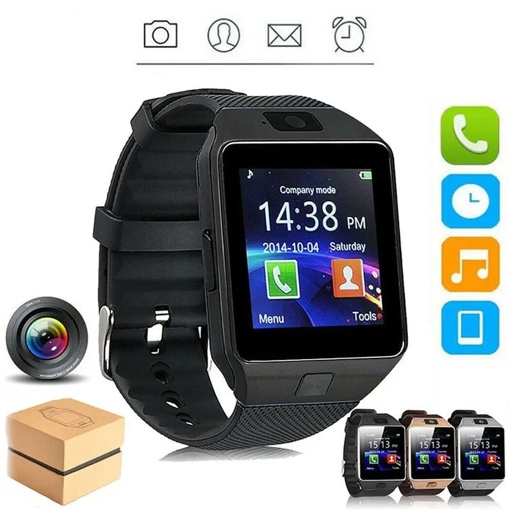 Bluetooth Смарт часы с камерой 2G SIM TF слот для карты Smartwatch телефон Android IOS|Смарт-часы| |