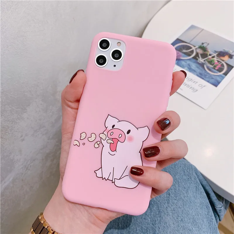 Style 6 Милый чехол для телефона с изображением пары свиньи Для iphone 11 Pro Max 6 6s 7 8 plus X XR XS Max задняя крышка модный Забавный мультяшный силиконовый мягкий чехол s - Цвет: Style 6