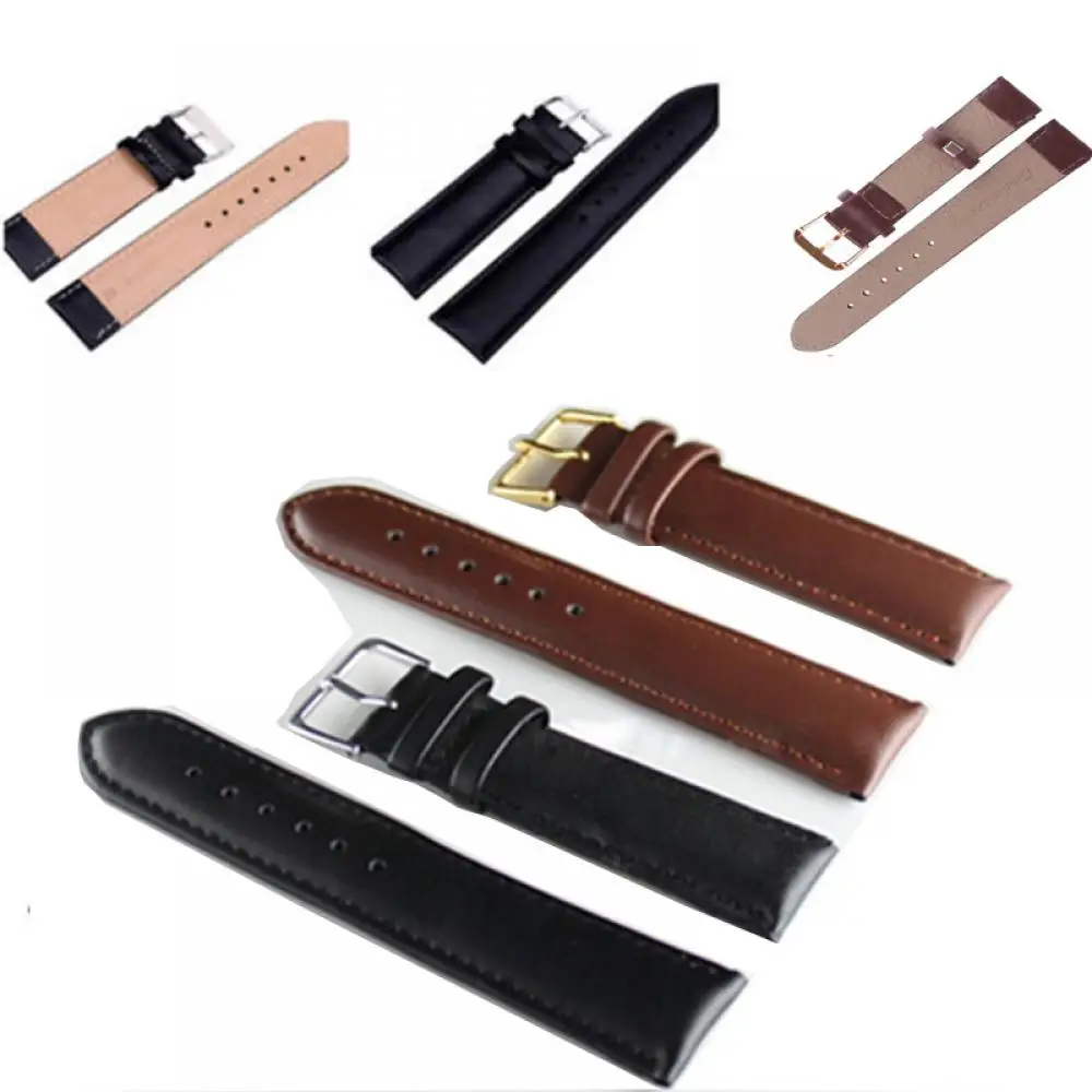 

UTHAI Z08 Watch Band Genuine Leather Straps 10-24mm Watch Accessories High Quality Brown Colors Watchbands