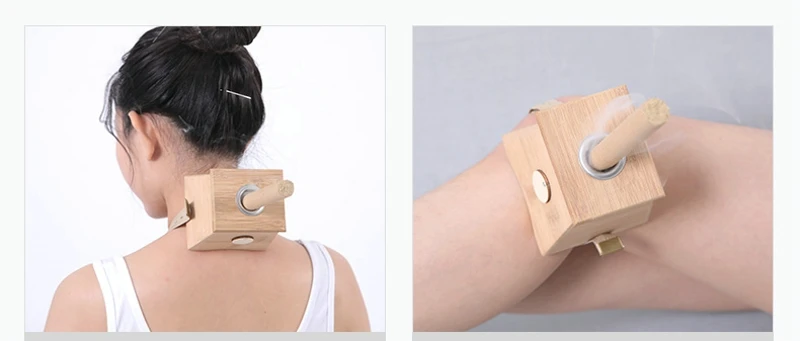moxibustion massage Moxibustion Box Bamboo Moxa Roll Stick Holder Case Massager Body Device Tool Treatment Therapy For