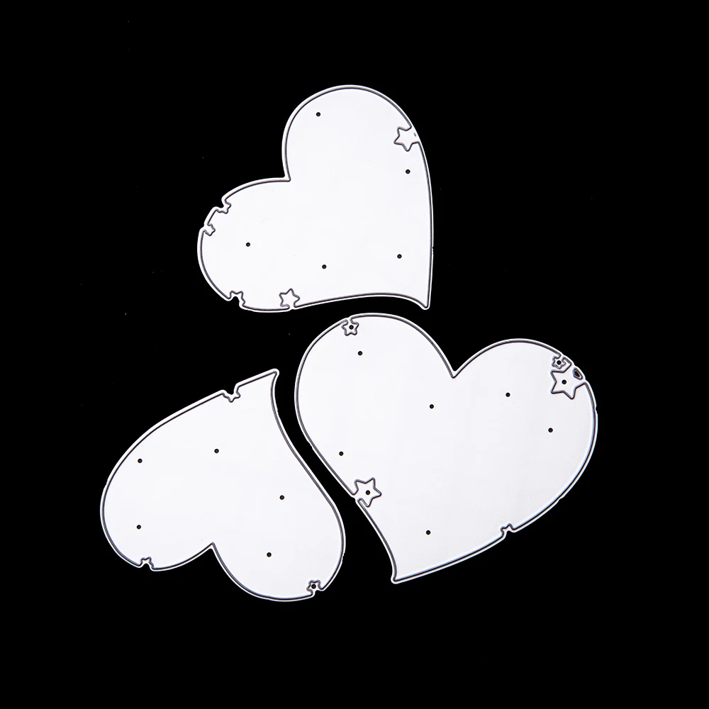  Heart Dies Love Paper Cards Cut Dies Stencils Embossing Die Greeting Card Invitation Card DIY Decor - 4.00005E+12