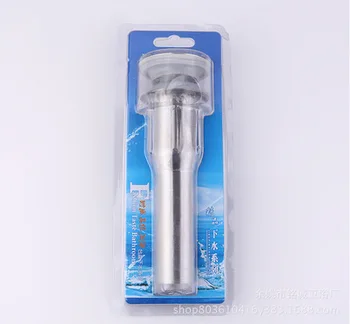 

Free shipping YUJIE HX1669 Bathroom Faucet Sink Drain Vessel Vanity Sink Flip Stopper Stainless steel Wire drawing process