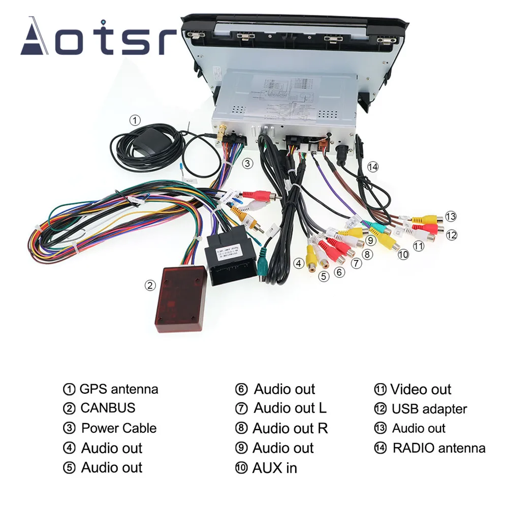 Sale 2 Din Android 9.0 RAM 4GB+64GB 8 Core Car Radio GPS Navi For VW Skoda Fabia nj3 2015 2016 2017 Multimedia tape recorder stereo 4