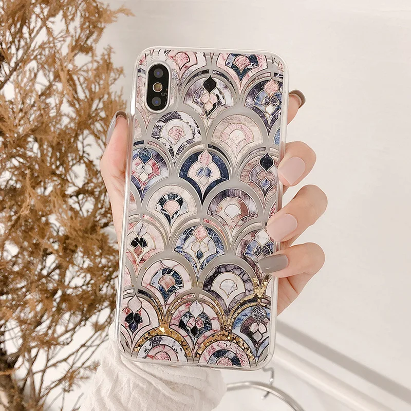 Чехол для iPhone XS MAX XR X 7 Plus 8 6 6S с блестками|Бамперы| |