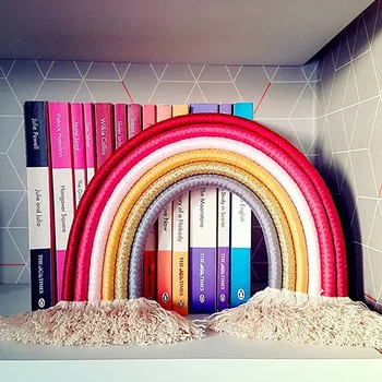 

DIY Hand-Woven Cotton Rope Rainbow Wall Hanging Decoration Home Ornaments For Kids Room Decoration Home Decor Photography Props
