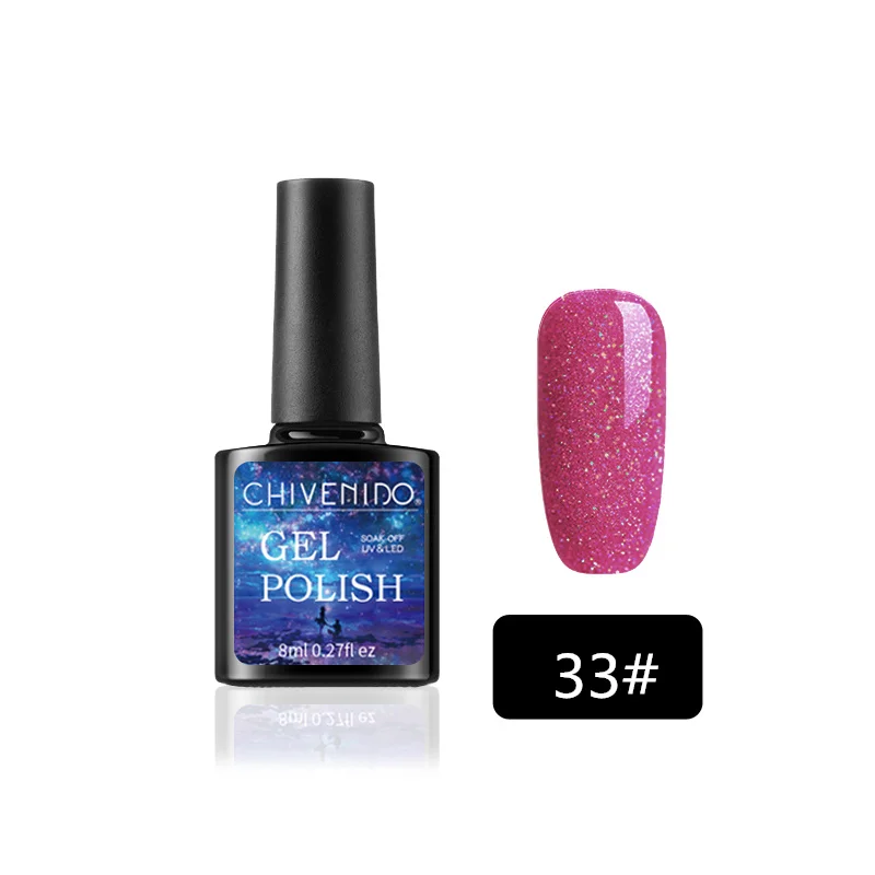 Neon 33 8 мл Лак для ногтей Vernis полуперманентный Гибридный Гель-лак УФ Цветной Гель-лак для маникюра верхнее покрытие блеск для ногтей - Color: Neon 33