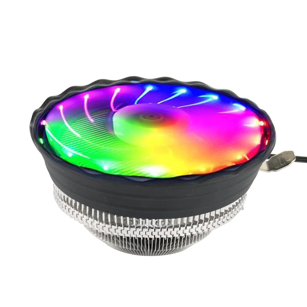 Профессиональный Вентилятор охлаждения стабильный RGB светящийся радиатор офисный настольный компьютер воздушный радиатор низкий уровень шума Led cpu кулер для Intel