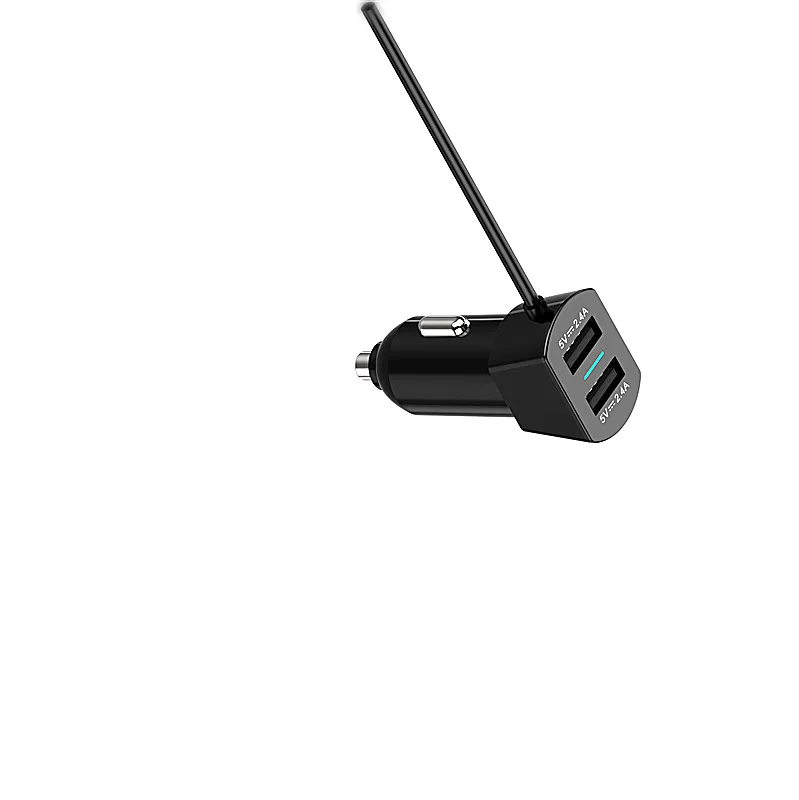 New Style 3.5 Mm Audio FM Transmitter, Mobile Phone Charger 4.8A Double USB Car Charger. Car MP3