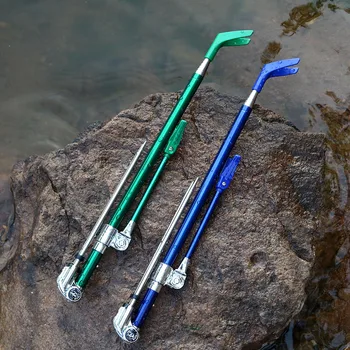 

Fish Rod Stand Bracket Angle Adjustable Fishing Rods Holder 1.7M 2.1M Telescoping Fishing Tool Hand Rod Holder