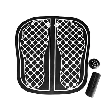 

Foot Massager Relax USB Charging Muscle Stimulator PU Leather Home Remote Control Foldable Relieve Fatigue Blood Circulation