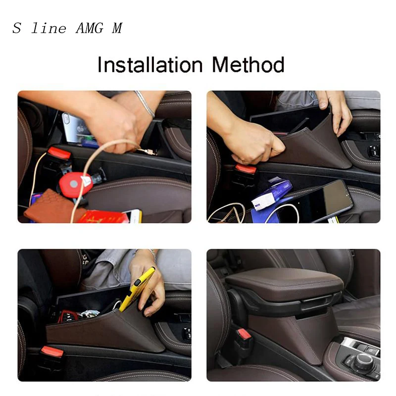 Car styling Auto central storage box armrest remoulded glove cover decoration Sticker For BMW X1 F48 X2 F47 Interior Accessories Car styling Auto central storage box armrest remoulded glove cover decoration Sticker For BMW X1 F48 X2 F47 Interior Accessories