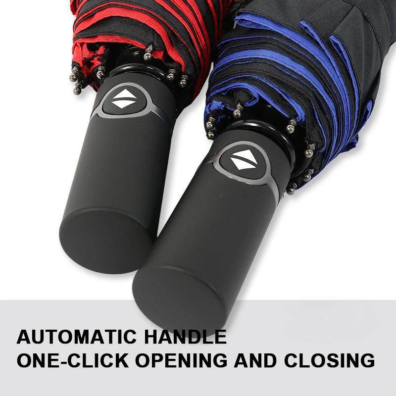 Double Automatic Folding Yellow Umbrella Female Male Ten Bone Car Luxury Large Business Umbrellas Men Rain Women Gift Parasol