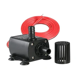 DC 12V Mini Brushless Water Pump 280L/H 300cm Lift Submersible Pump for Pond Fountain Aquarium