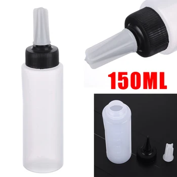 Günstig Professionelle 150ml Salon Haar Farbe Mess Tönung Skala Applikator Flasche Für Haar Styling Werkzeuge