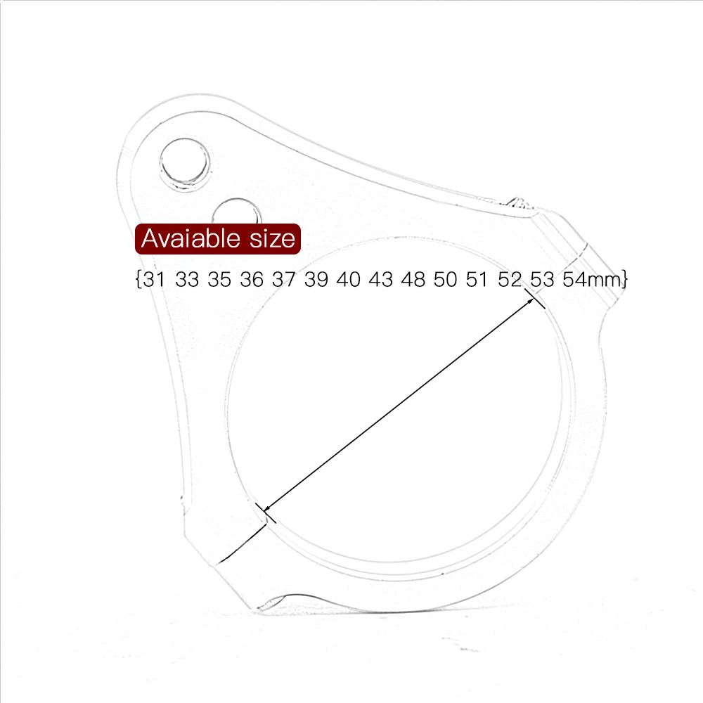 Universal Steering Damper Shock Cover Fork Clamp Bracket 29 30 31 32 33 35 36 37 39 40 43 45 47 48 49 50 51 52 53 54 55 58 60 (37mm), Forks
