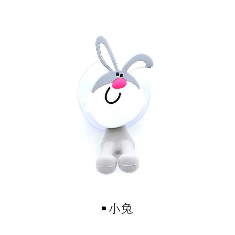 1 шт. Kawaii мультфильм держатель для зубной щетки с животным присосками силиконовый настенный держатель для зубных щеток присоска Прямая поставка