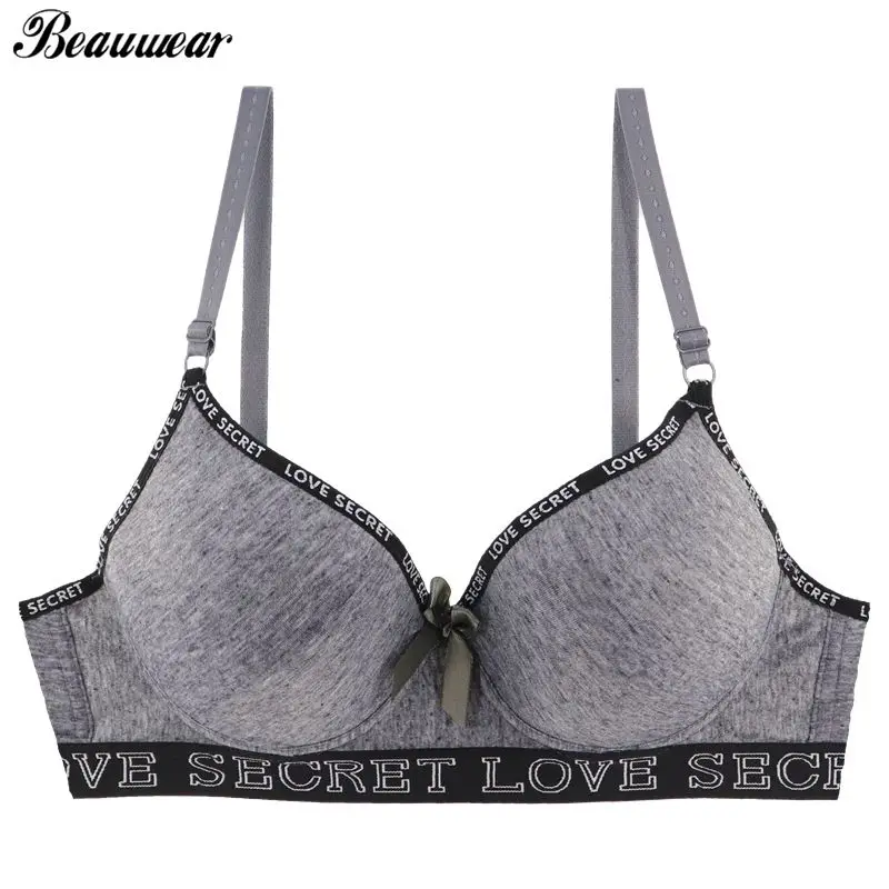 Бюстгальтер женский с буквенным принтом Beauwear хлопковый бюстгальтер на косточках