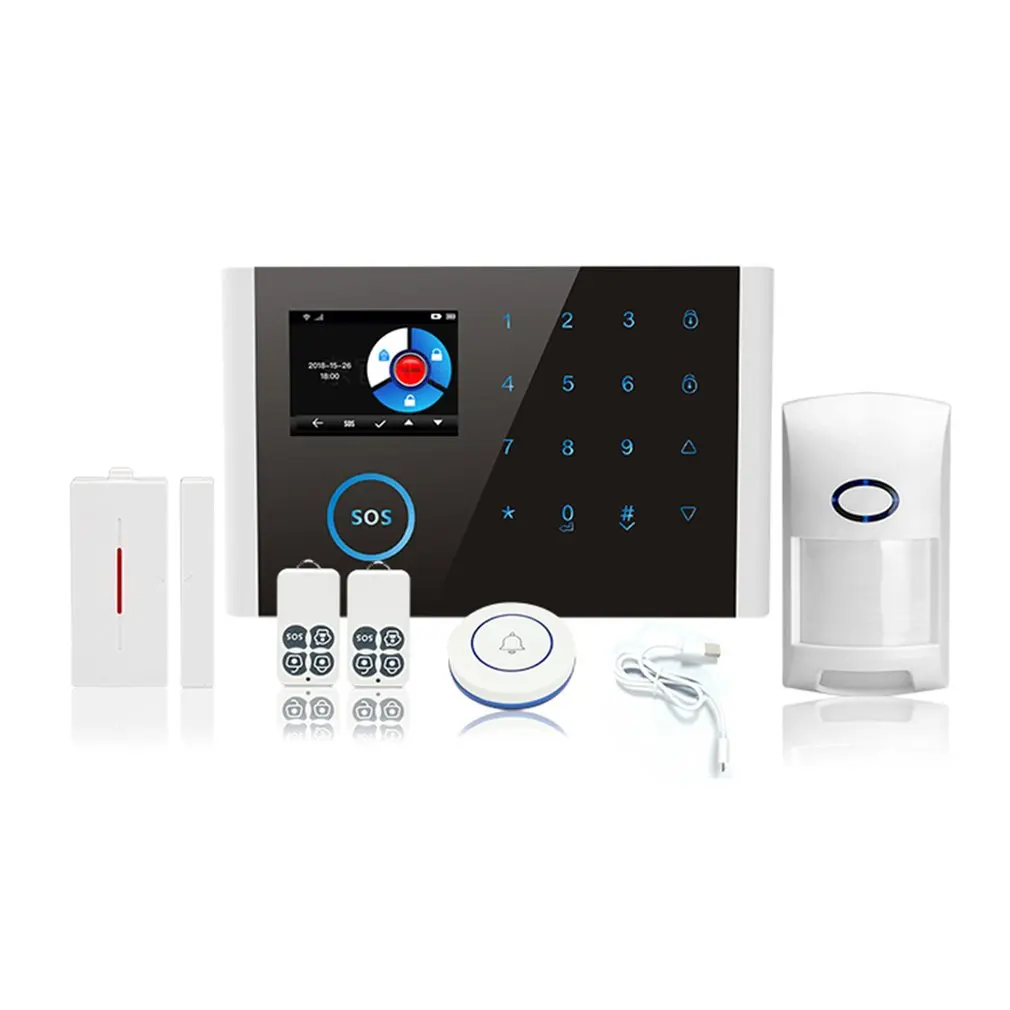 

Switchable Wireless Alarm Systems Security Home WIFI GSM GPRS APP Remote Control RFID Card Arm Disarm