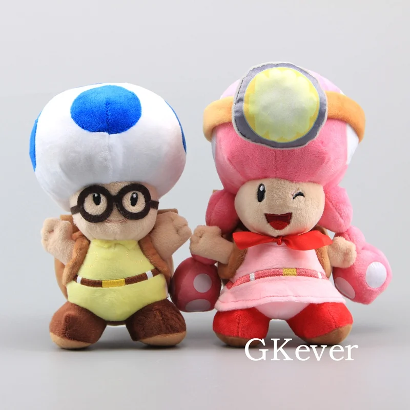 20 см Марио гриб плюшевые игрушки кукла Марио гриб Toadette Peluche Игрушки для девочек жаба и мальчик жаба подарок для детей