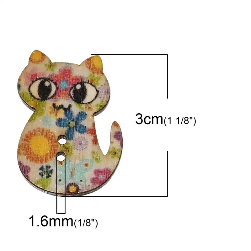 100 шт. детали для рукоделия 30x20 мм|scrapbooking craft|wooden buttonssewing buttons |