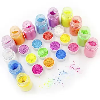 

12 Pearlescent powder Epoxy Resin Dye Pearl Pigment Natural Mica Mineral Powder