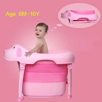

Newborn Baby Folding Bath Tub Baby Swim Tubs Bath Body Washing Portable Foldable Children Eco-friendly Safe Kid Bathtub 0-10Y