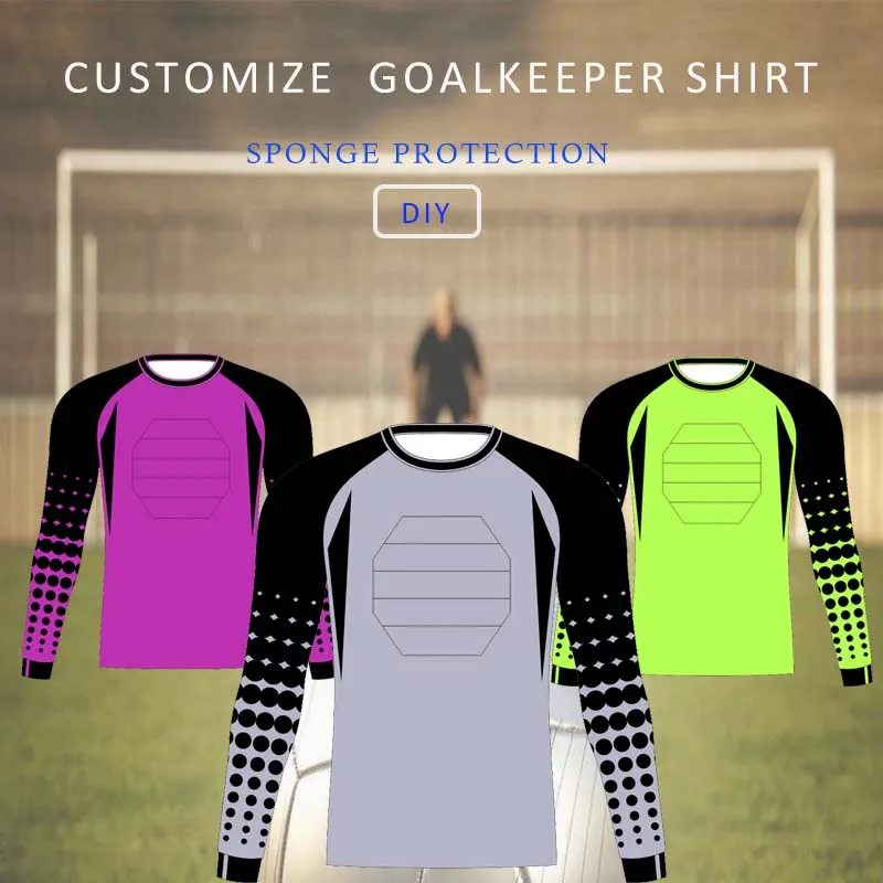 Custom Soccer Goalie Jersey Youth Adults Personalized Goalkeeper Jersey  Goalkeeper Uniform Set for Men Women