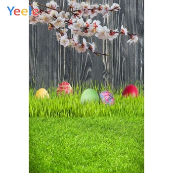 

Spring Easter Branch Grassland Eggs Wood Baby Shower Scene Backdrop Photography Background For Photo Studio Photophone Photocall