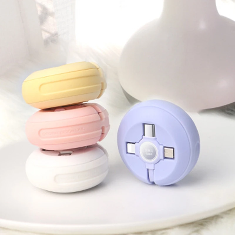 3 в 1 USB кабель для type-C IOS iPhone Android Micro USB три в одном Быстрая зарядка быстрая передача данных синхронизировать мобильный телефон модный кабель