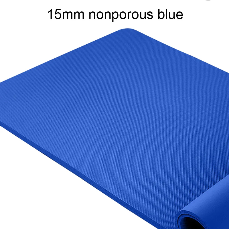 Nonporous blue Нескользящий коврик для йоги, фитнеса, пола, для занятий спортом, для занятий в тренажерном зале, для тренировок, из натуральной резины, гимнастический NBR подушка для занятий йогой, пилатеса - Цвет: Nonporous blue