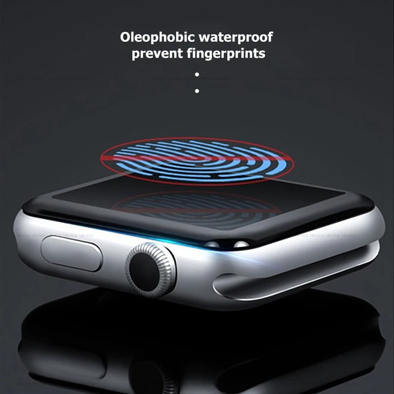 Изогнутое закаленное стекло с полным 3D покрытием для iWatch серии 5 6 защита экрана