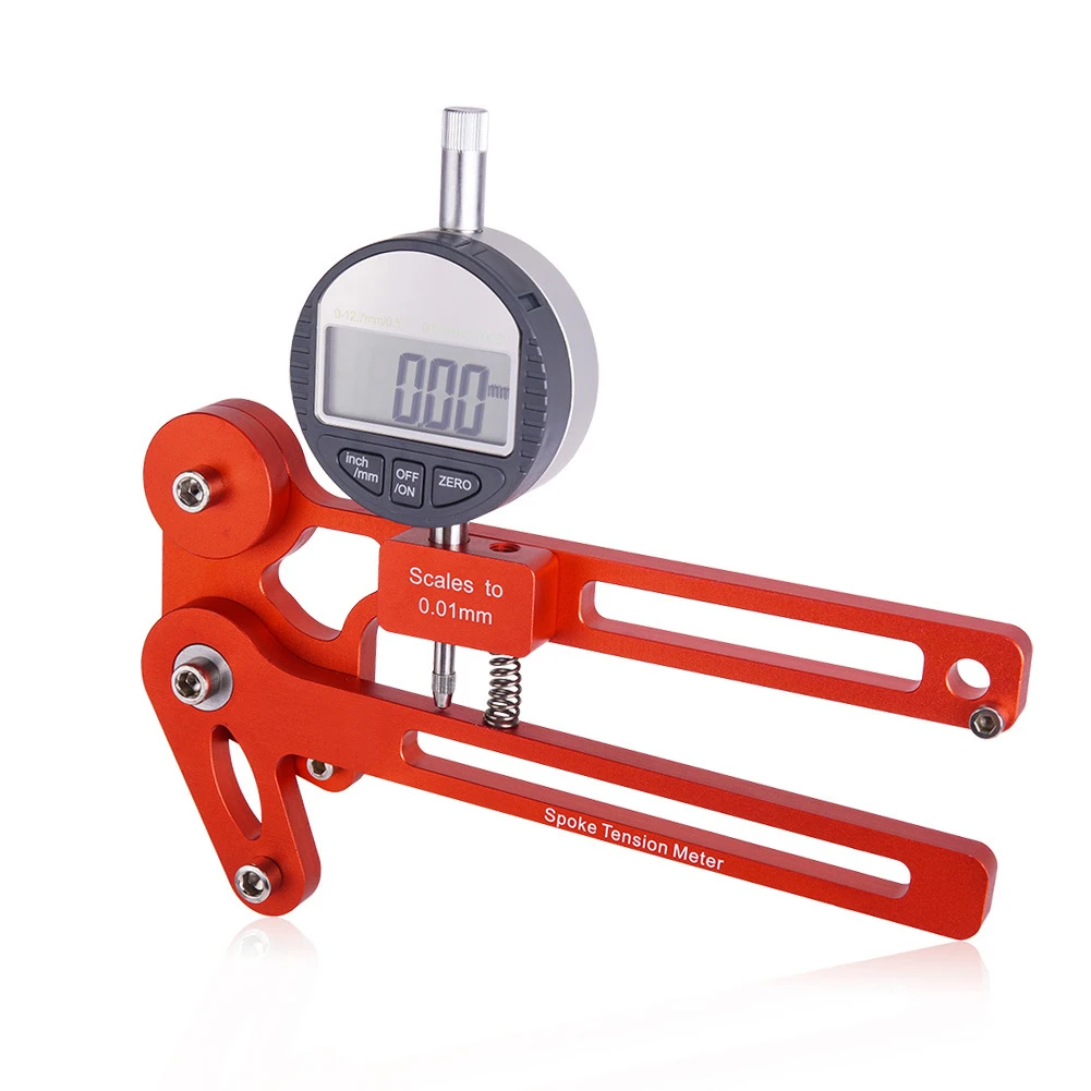 

Check Aluminum Alloy Bike Easy Use Reliable Bicycle Tool Professional Rust Resistant Wheel Correction Stable Spoke Tension Meter