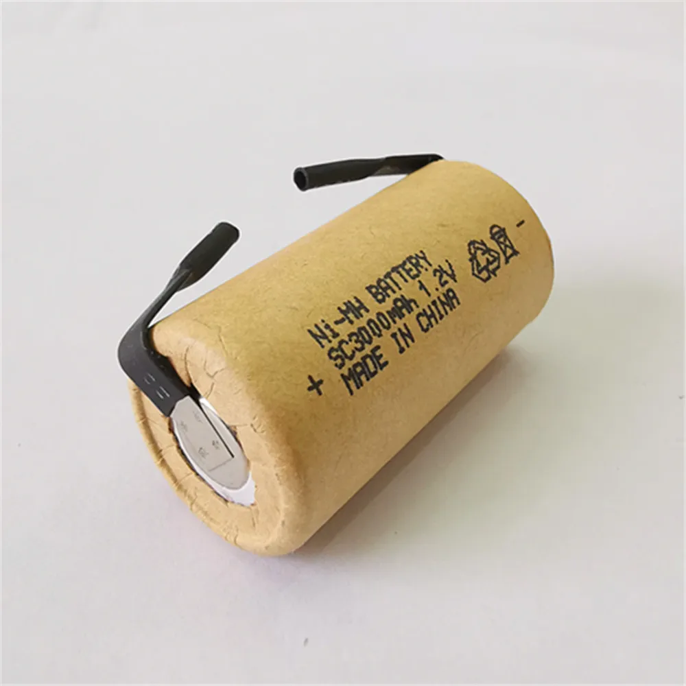 Реальная емкость морской nimh 1 2 V 3000mah Sub C Subc аккумуляторная батарея 10C с вкладками