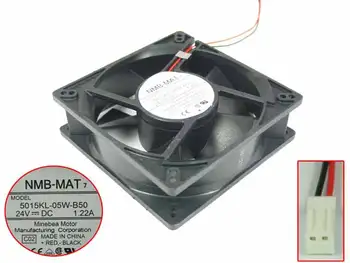 

NMB-MAT 5015KL-05W-B50 C02 DC 24V 1.22A 127x127x38mm 2-wire Server Cooling Fan