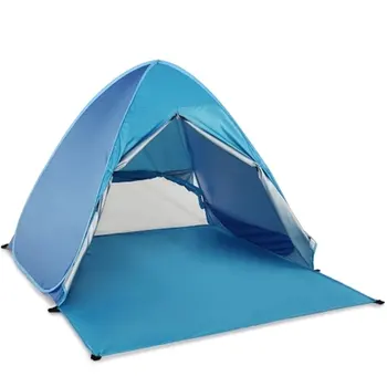 

Fully automatic no camping beach sunshade tent,quick opening outdoor anti UV portable tent Yarn net prevention