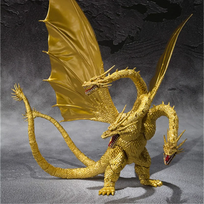 Аниме модель Godzilla King Ghidorah Bandai 30 см специальная цветная версия экшн-фигурка